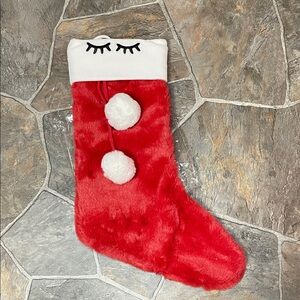 Little Sleepies Red and White Holiday Stocking